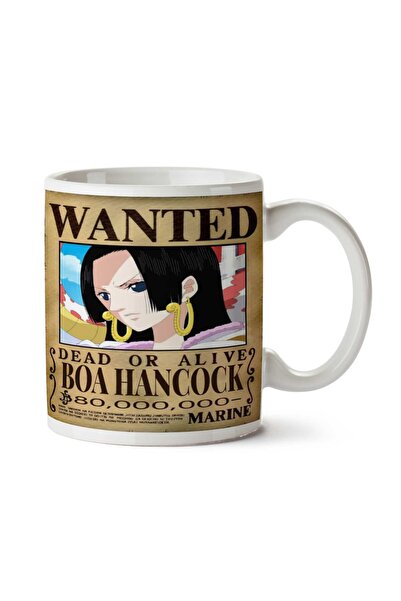 ART HEDİYE كوب مطبوع على الجانبين من Wanted Boa Hancock a Anime Wanted