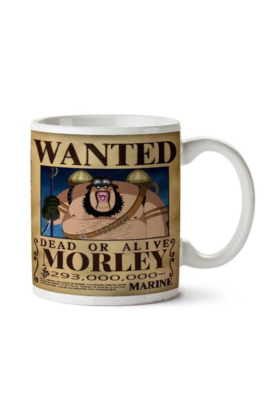 ART HEDİYE كوب مطبوع على الجانبين من Wanted Morley Anime Wanted