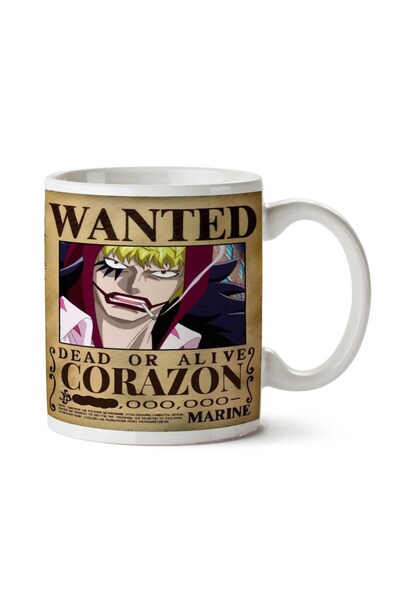 ART HEDİYE كوب مطبوع على الجانبين من Wanted Corazon Anime Wanted
