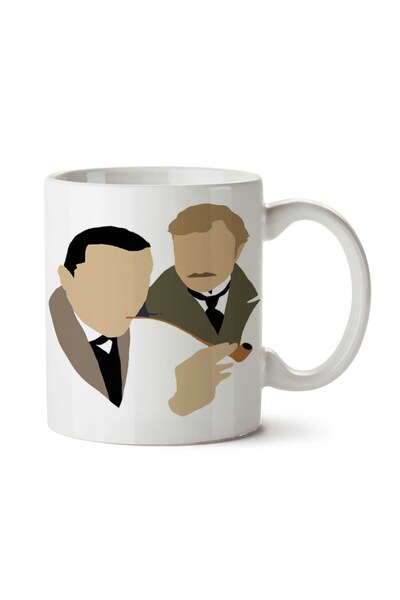 ART HEDİYE كوب شيرلوك - كوب بريت آند بورك مطبوع على الجانبين