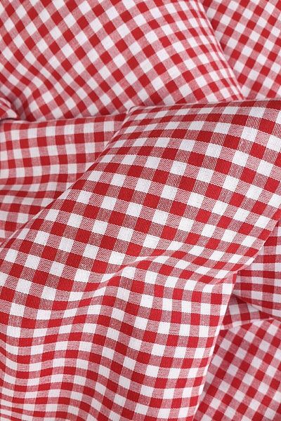 Soft Kare Red White Checkered Zephyr Fabric (1 Meter)