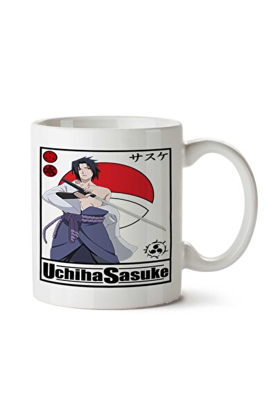 ART HEDİYE كوب Uchiha SASUKE Anime مطبوع على الجانبين