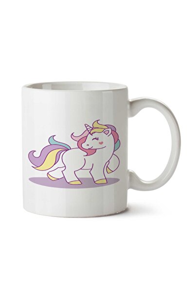 ART HEDİYE كوب لطيف بطبعة جانبين على شكل وحيد القرن