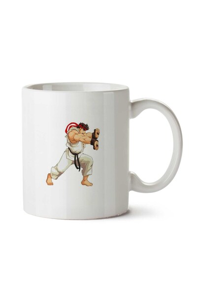 ART HEDİYE كوب Ryu Street Fighter Aducet مطبوع على الجانبين