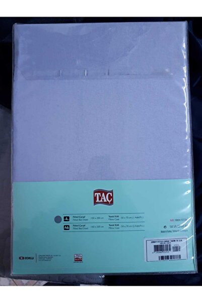 Taç Σετ σεντόνια από βαμβακερό χτενισμένο βαμβάκι Jersey Fitted Μονό 100x200