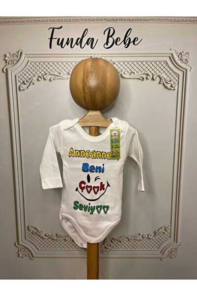 ANNANNEM BENİ SEVİYOR UZUN KOLLU BODY