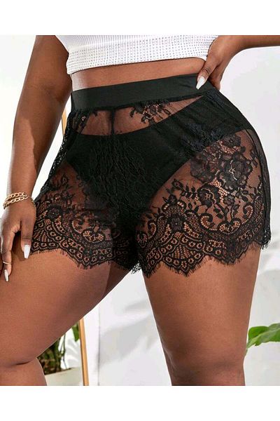 ZEKAS FASHION Lace Detailed Vienna Pareo Skirt