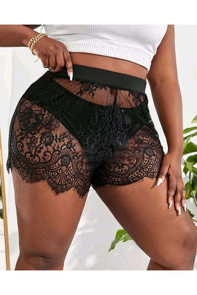ZEKAS FASHION Lace Detailed Vienna Pareo Skirt