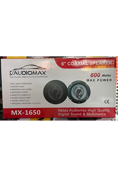 AUDİOMAX MX-1650 16 CM TWEETERLİ HOPARLÖR 600 WATT MAXİMUM POWER ÇİFT FİYATIDIR.