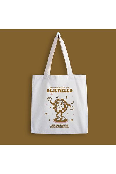 designedfy Bejeweled Printed Cloth Bag