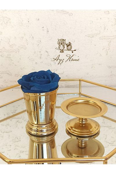 AYZ HOME Rose Bucket/Velvet Rose- Turkish Delight Bowl / Coffee Presentation - Request Set
