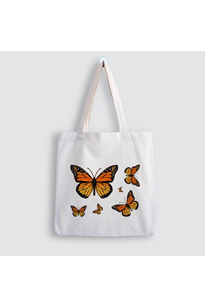 designedfy Geantă din pânză imprimată Butterfly 2