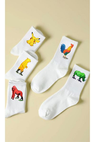 Double Ba2 5 Fun Design Socks
