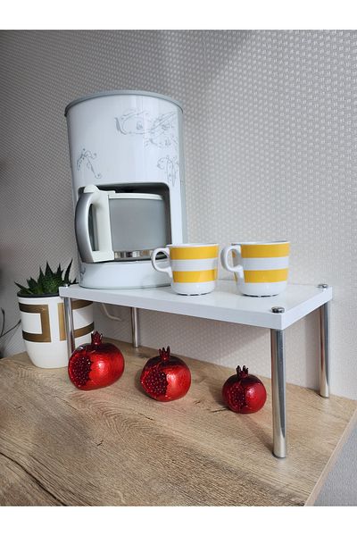 Pratik Yaşam Large Size In-Cabinet Shelf Organizer Kitchen Shelf Bathroom Shelf Single Layer