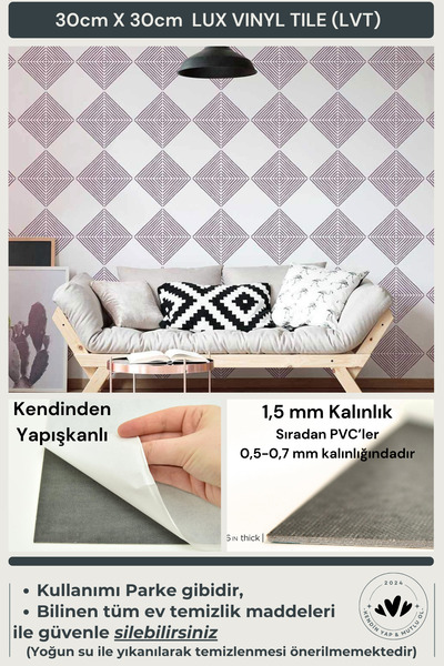 Technojet Acoperire de perete autoadeziv cu design modern pentru bucătărie, baie, 30 cm × 30 cm (pachet de 4)