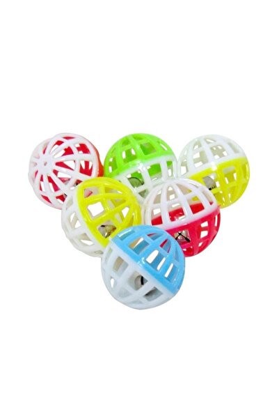 SUPER MİX Cat, Dog, Bird - For Parrot, With Bell, Rattle Toy Ball 3 pieces