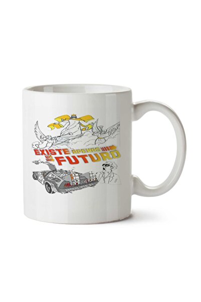 ART HEDİYE كوب De volta para o futuro مطبوع على الجانبين