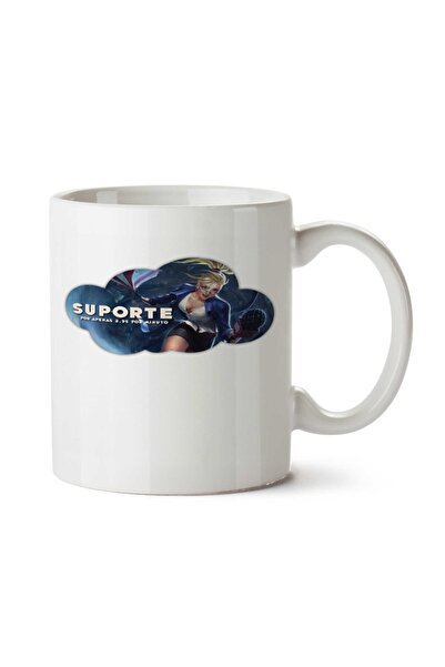 ART HEDİYE كوب Janna Suporte Lol مطبوع على الجانبين