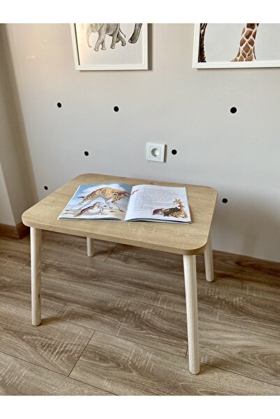 BTHGROUP Masa sandalye çocuk aktivite montessori oyun ve etkinlik masa takımı...