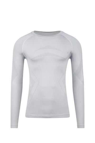 2AS Men's Heatwave Seamless Baselayer Top Underwear Gray