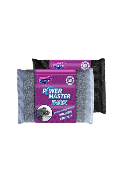 Parex باور ماستر إينوكس - طقم إسفنجة أطباق مكون من 4 قطع