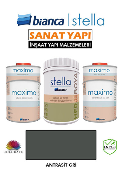 Bianca Stella 10-12 M2 Boyama Seti ( 1Lt Boya+ 1Lt Maximo Parlak )