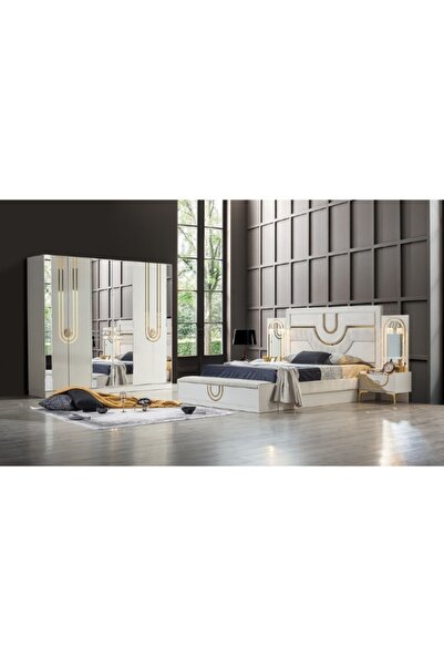 mobilyabazari Safir Aytaşı Bazalı Yatak Odası Takımı %100 Mdf