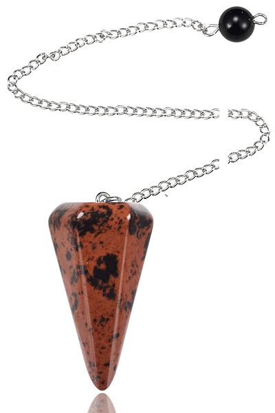Tesbih Atölyesi Certified Brown Obsidian Stone Pandula Pendulum Both Pandules - Both Necklace