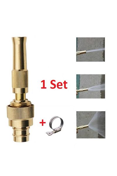 Hediye Rüzgarı Gold Colored Adjustable Pressure Hose Head