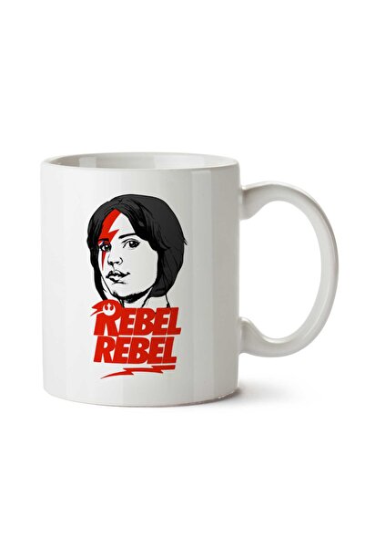 ART HEDİYE Rebel Rebel Jyn Erso David Bowie Star Wars Rogue One Two Side Prin...