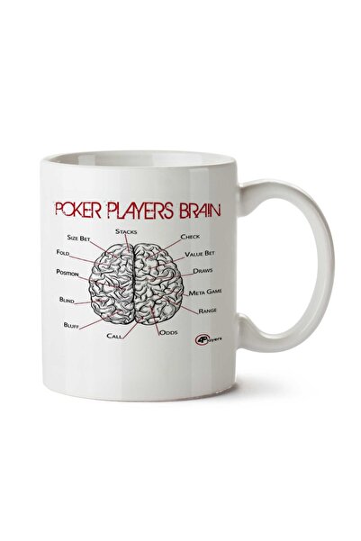 ART HEDİYE كوب مطبوع على الجانبين لمشغلات البوكر