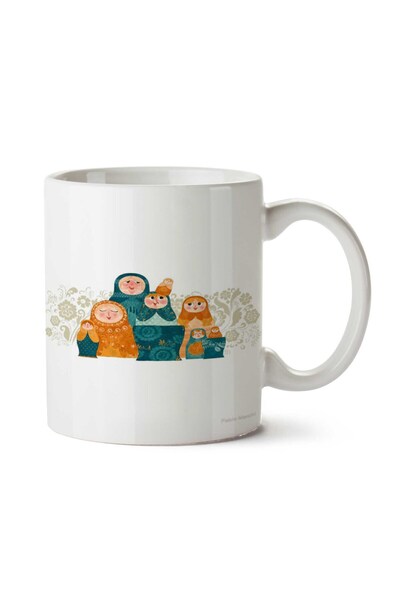 ART HEDİYE Matry Chairs Two Side Printed Mug