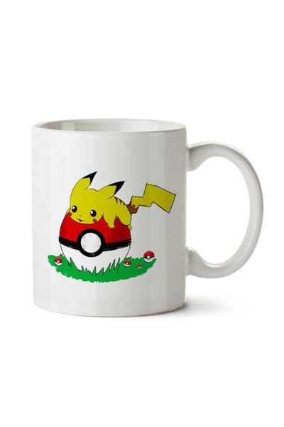 ART HEDİYE كوب بوكيمون بيكاتشو أون هوليداي مطبوع عليه وجهين