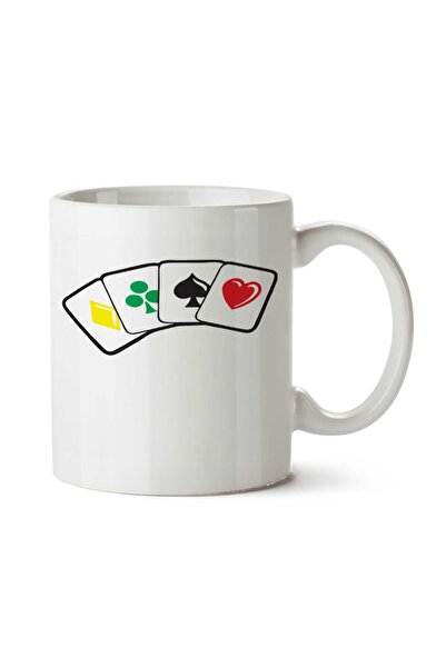 ART HEDİYE كوب بوكر 2 مطبوع على الجانبين