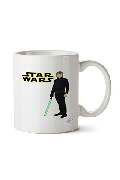 ART HEDİYE كوب لوك سكاي ووكر ستار وورز مطبوع على الجانبين