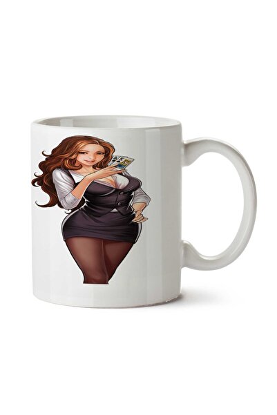 ART HEDİYE كوب بوكر بناتي مطبوع على الجانبين