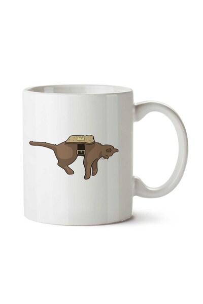 ART HEDİYE كوب مطبوع على الجانبين مضاد للجاذبية