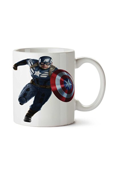 ART HEDİYE كوب مارفل كابتن أمريكا شيلد 2 مطبوع على الجانبين