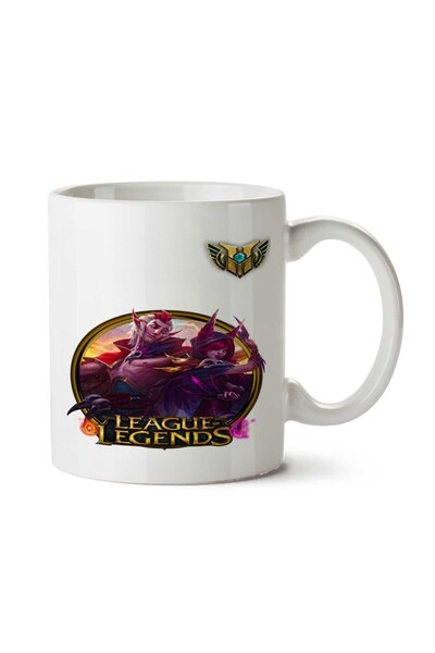 ART HEDİYE كوب Rakan e Xayah LoL مطبوع على الجانبين