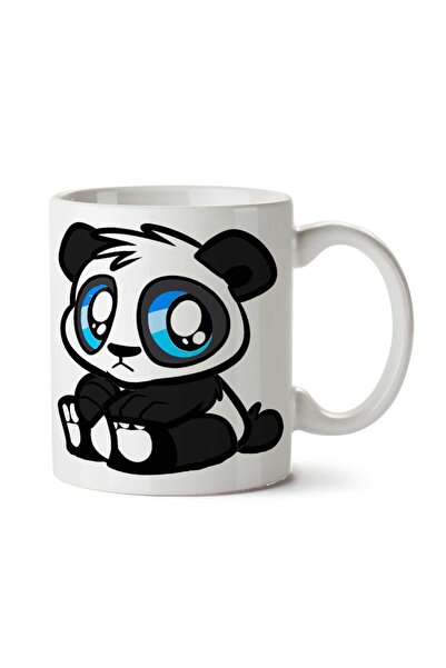 ART HEDİYE Panda Bear Giant Baby Panda Two Sided Printed Mug Cup