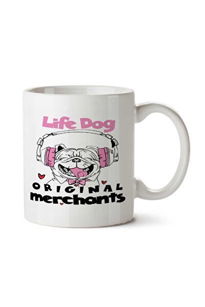 ART HEDİYE كوب مطبوع على الجانبين من Pug- Life Dog