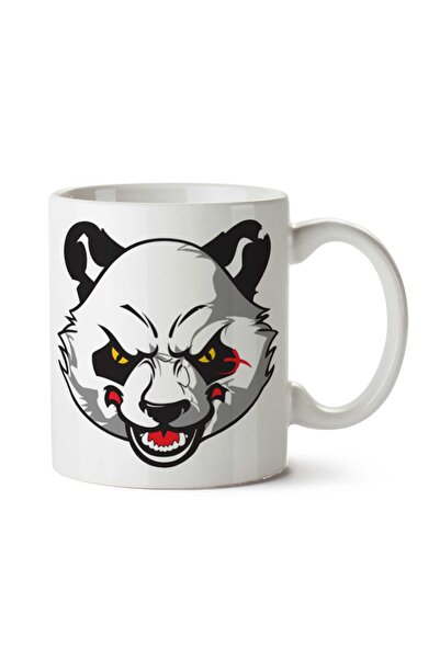 ART HEDİYE كوب Panda Giant Angry Panda مطبوع على الجانبين