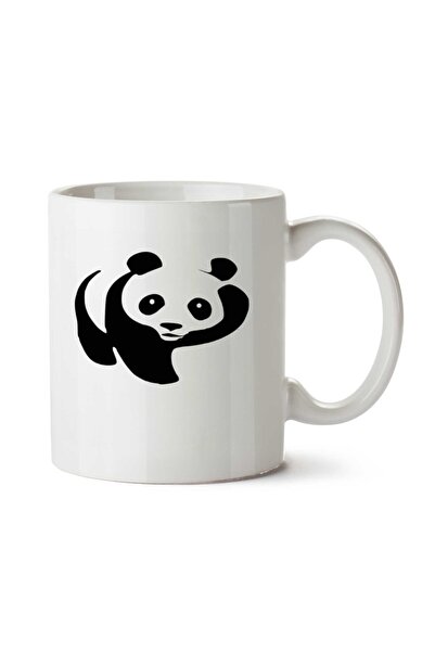 ART HEDİYE كوب PANDA لطيف مطبوع على الجانبين