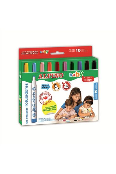 Alpino Yayıncılık Alpino Felted Paint Pen Baby 10 Pieces Ar000056