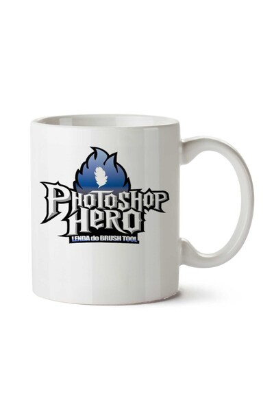 ART HEDİYE كوب فوتوشوب هيرو هيرو مطبوع على الجانبين