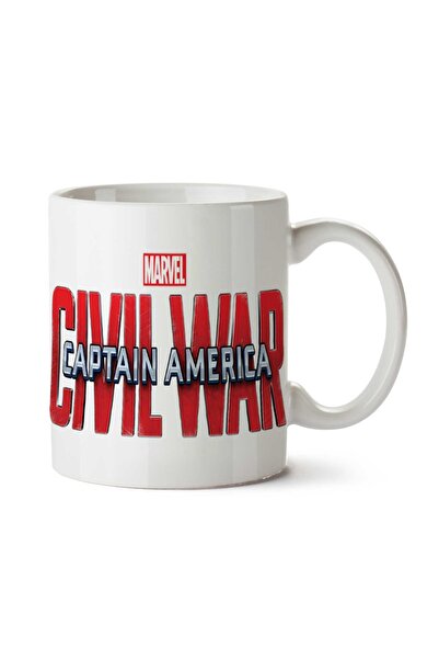 ART HEDİYE كوب مارفل كابتن أمريكا Cıvıl War مطبوع على الجانبين