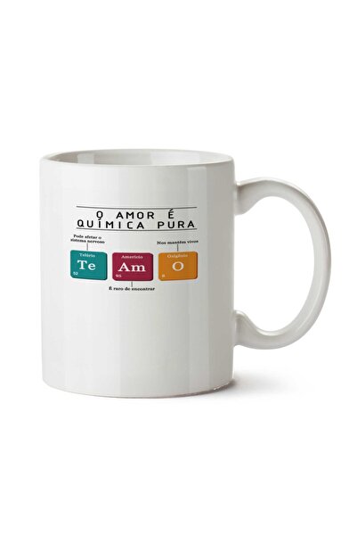 ART HEDİYE كوب تي ايم أنا أحبك باللغة الإسبانية بمسطرة دورية مطبوعة على الجانبين