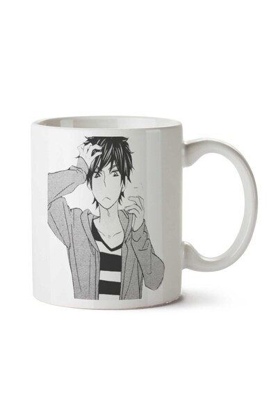 ART HEDİYE كوب مانغا-Boy-Free-Download-PNG مطبوع على الجانبين