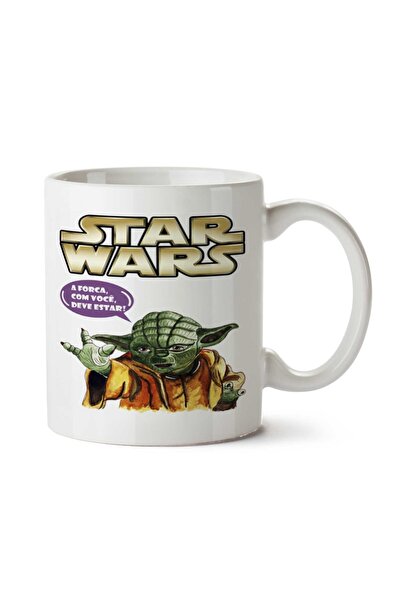 ART HEDİYE كوب MESTRE YODA مطبوع على الجانبين