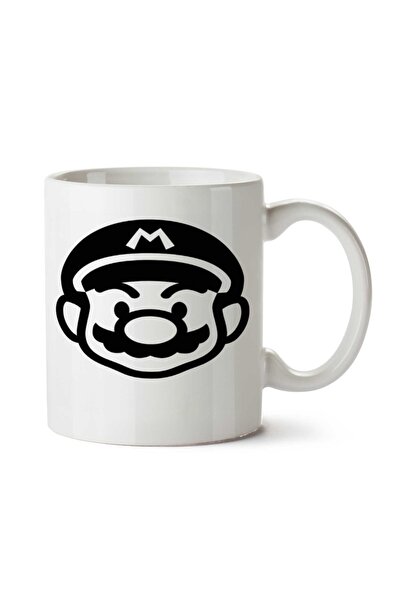 ART HEDİYE كوب ماريو ذو القبعة السوداء مطبوع على الجانبين